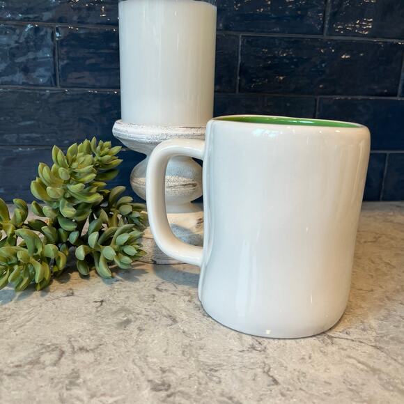 Rae Dunn PLANT LADY mug - White with Green Interior - Picture 2 of 4